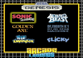 Sega Radica Arcade Legends - Volume 1 (menu program)